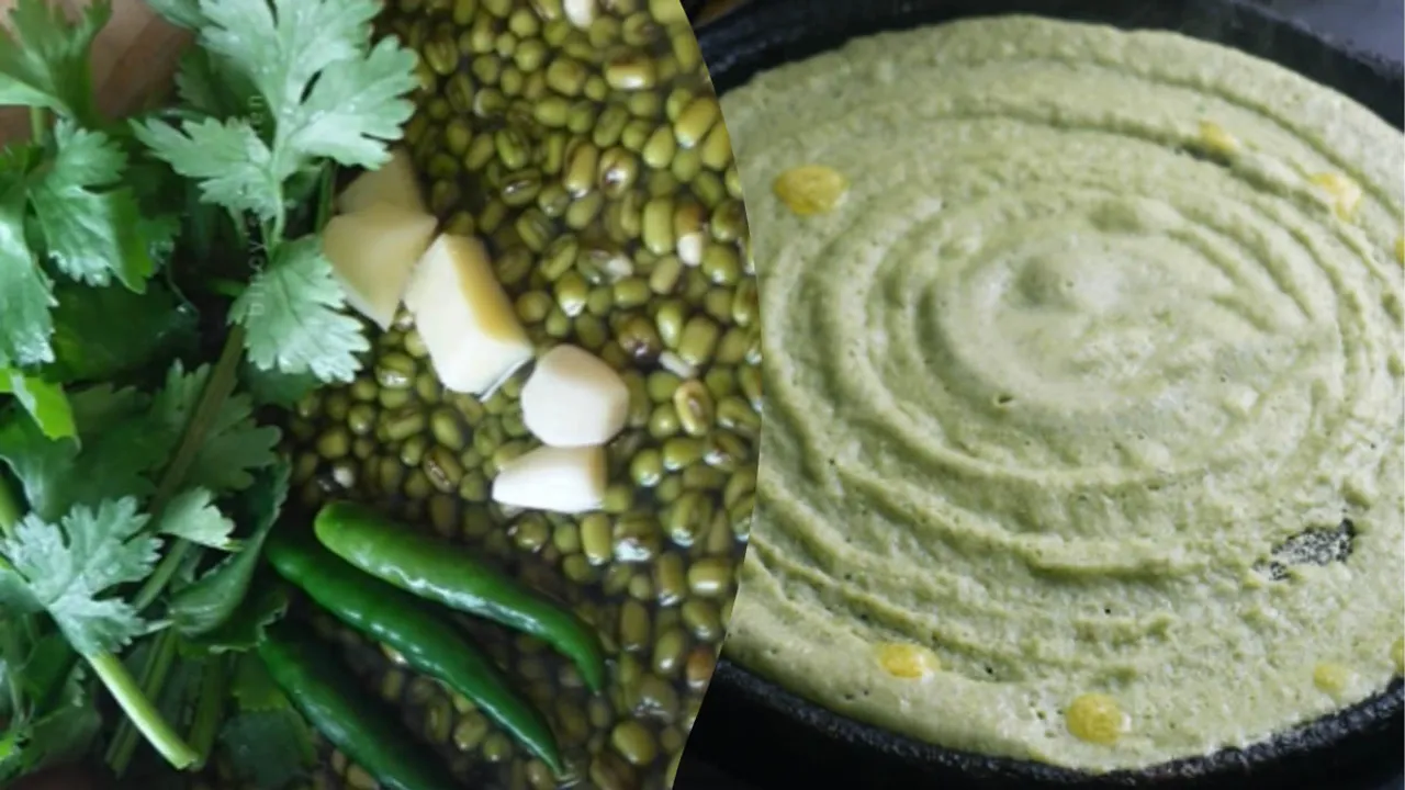 Green Moong Dal Dosa | Recipe 
