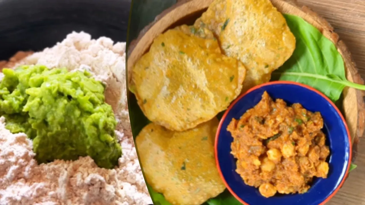 Green Peas Puri Recipe