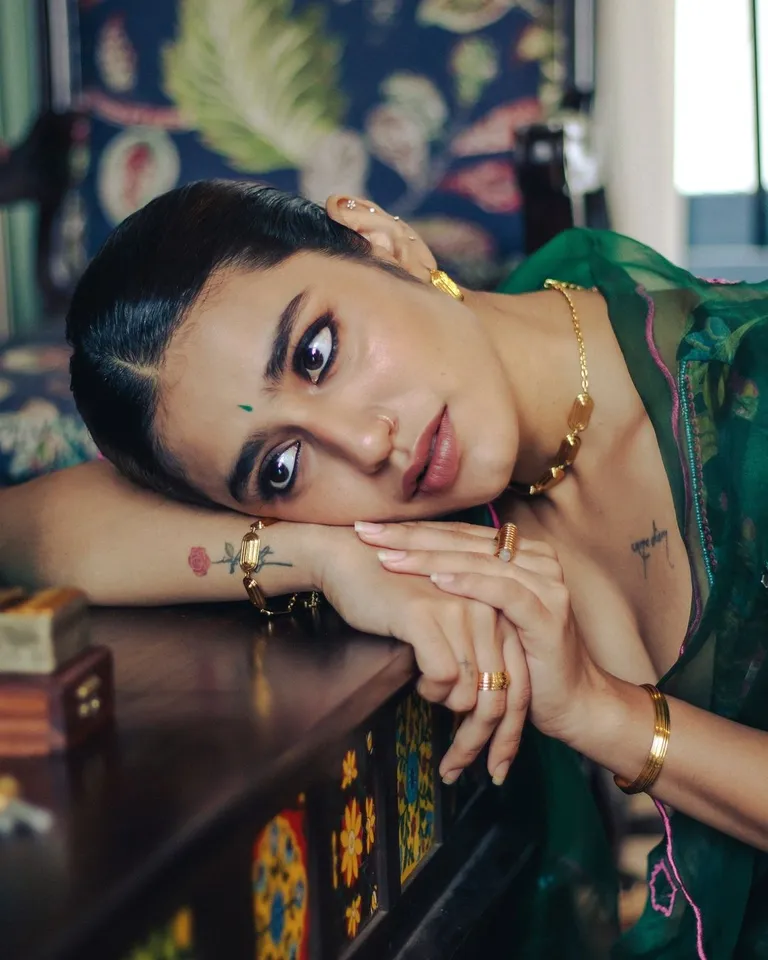 Priya Prakash Varrier Lahanga Set