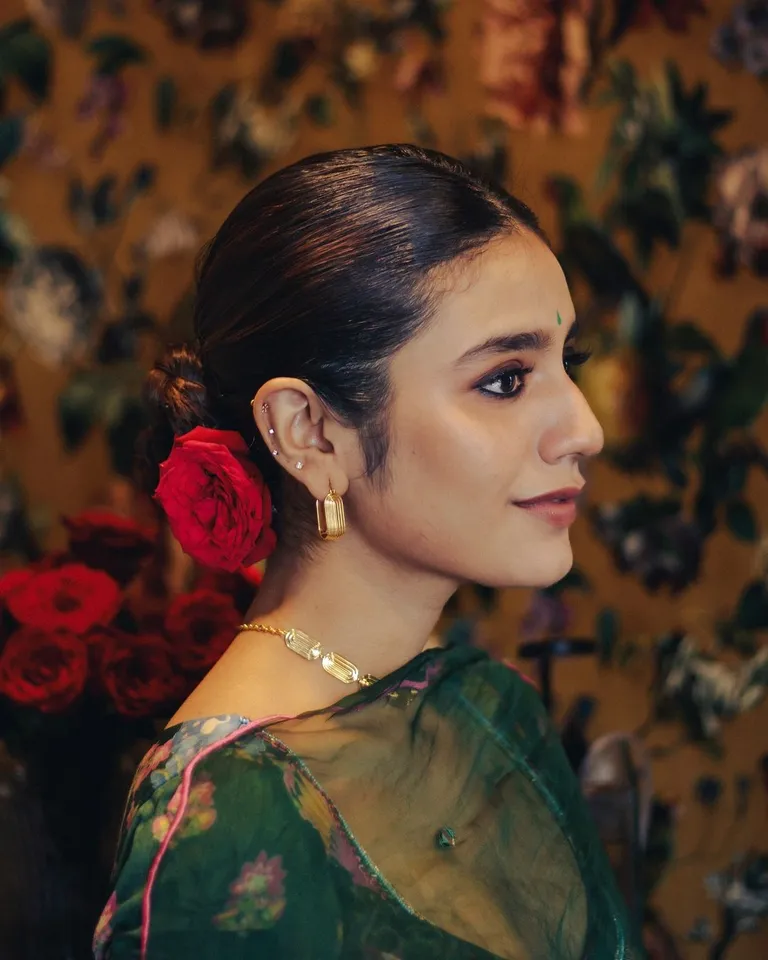 Priya Prakash Varrier Lahanga Set