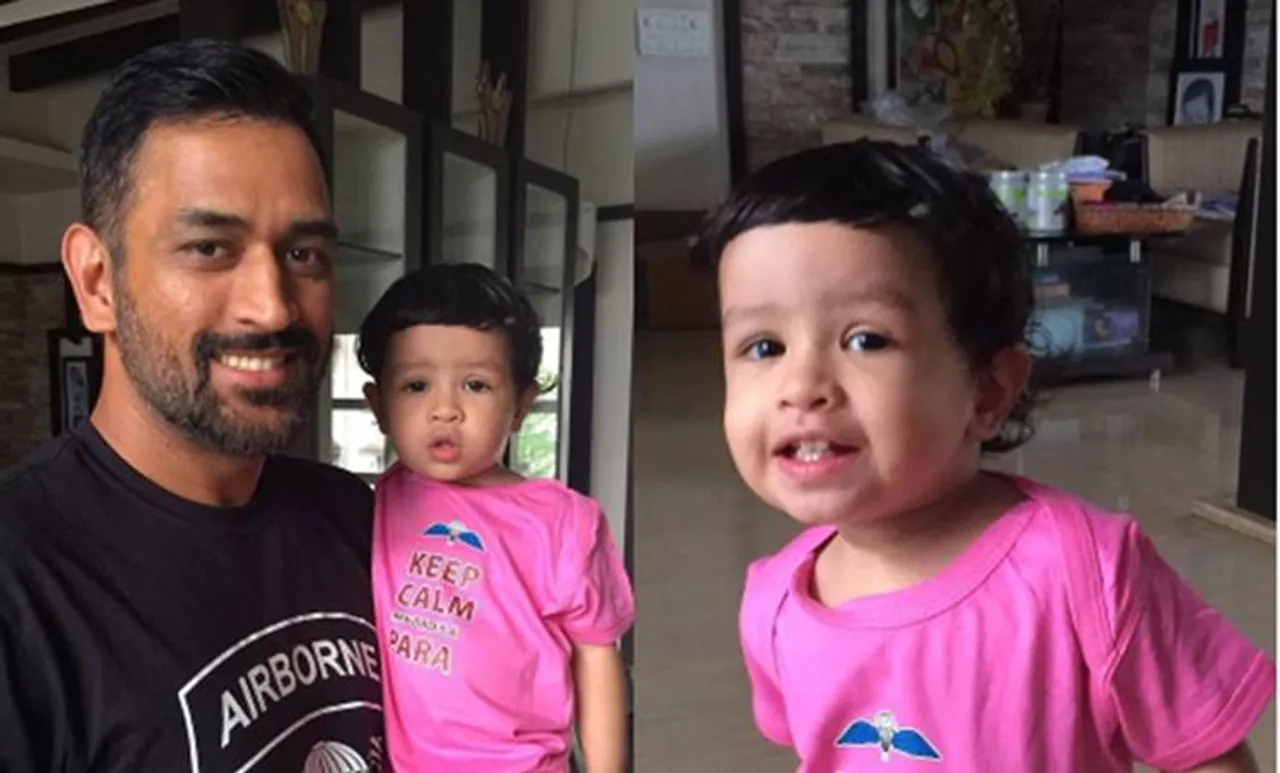 dhoni,Ziva