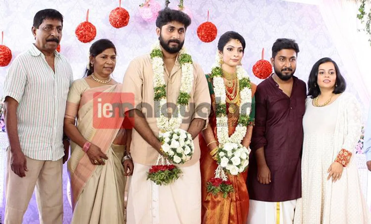 dhyan sreenivasan, marriage, arpitha