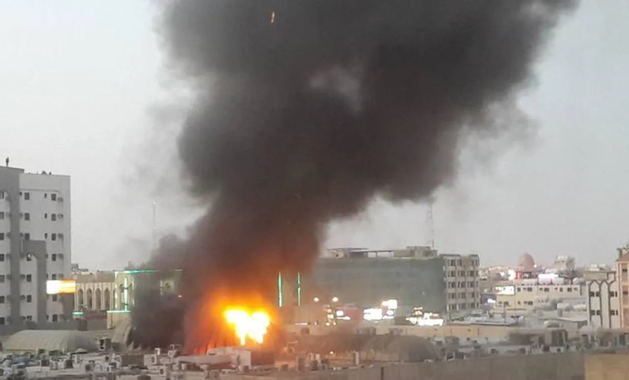 riyadh, fire, saudi