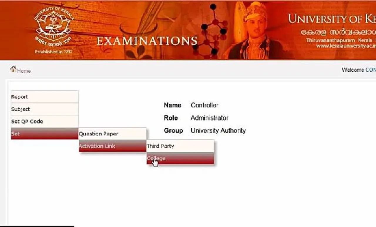 കേരളാ യൂണിവേഴ്സിറ്റി വെബ്സൈറ്റ് ഹാക്ക് ചെയ്തു; ഓൺലൈൻ ചോദ്യപേപ്പർ വിതരണ നടപടികൾ നിർത്തിവച്ചു