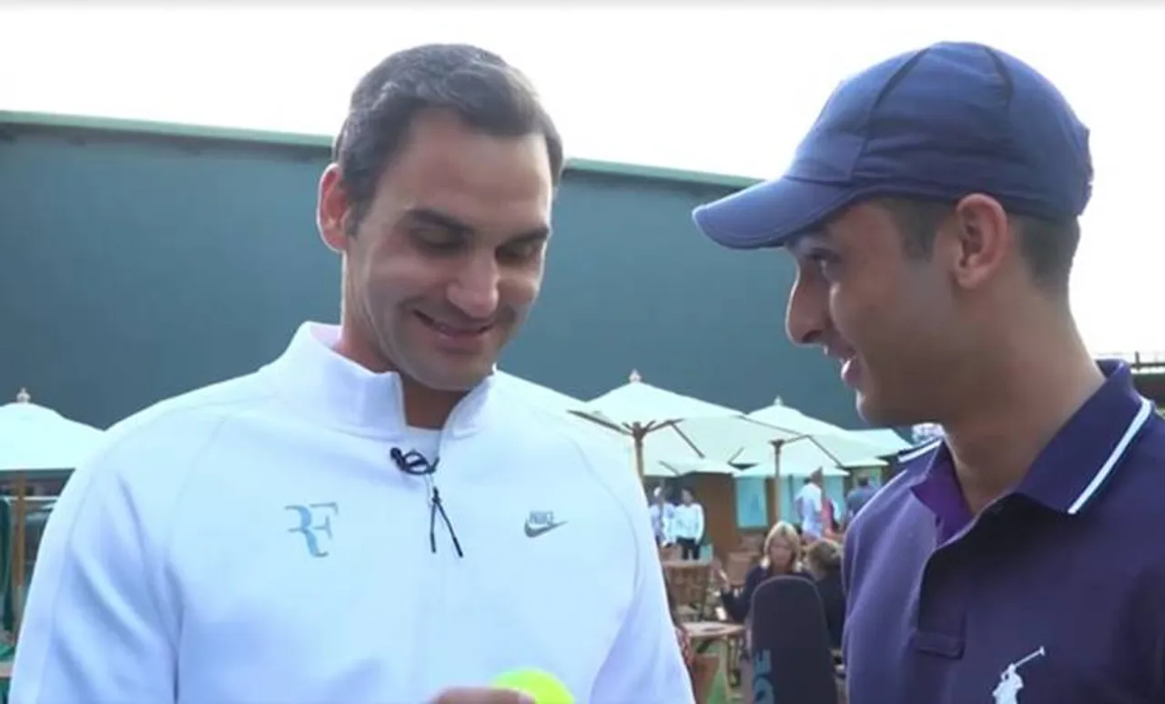 ചരിത്രത്തിലേക്ക് മൂളിപ്പാഞ്ഞ പന്ത് കൈക്കലാക്കി 'ബോള്‍ ബോയ്'; സര്‍പ്രൈസ് ഒരുക്കി ഫെഡററുടെ എന്‍ട്രി