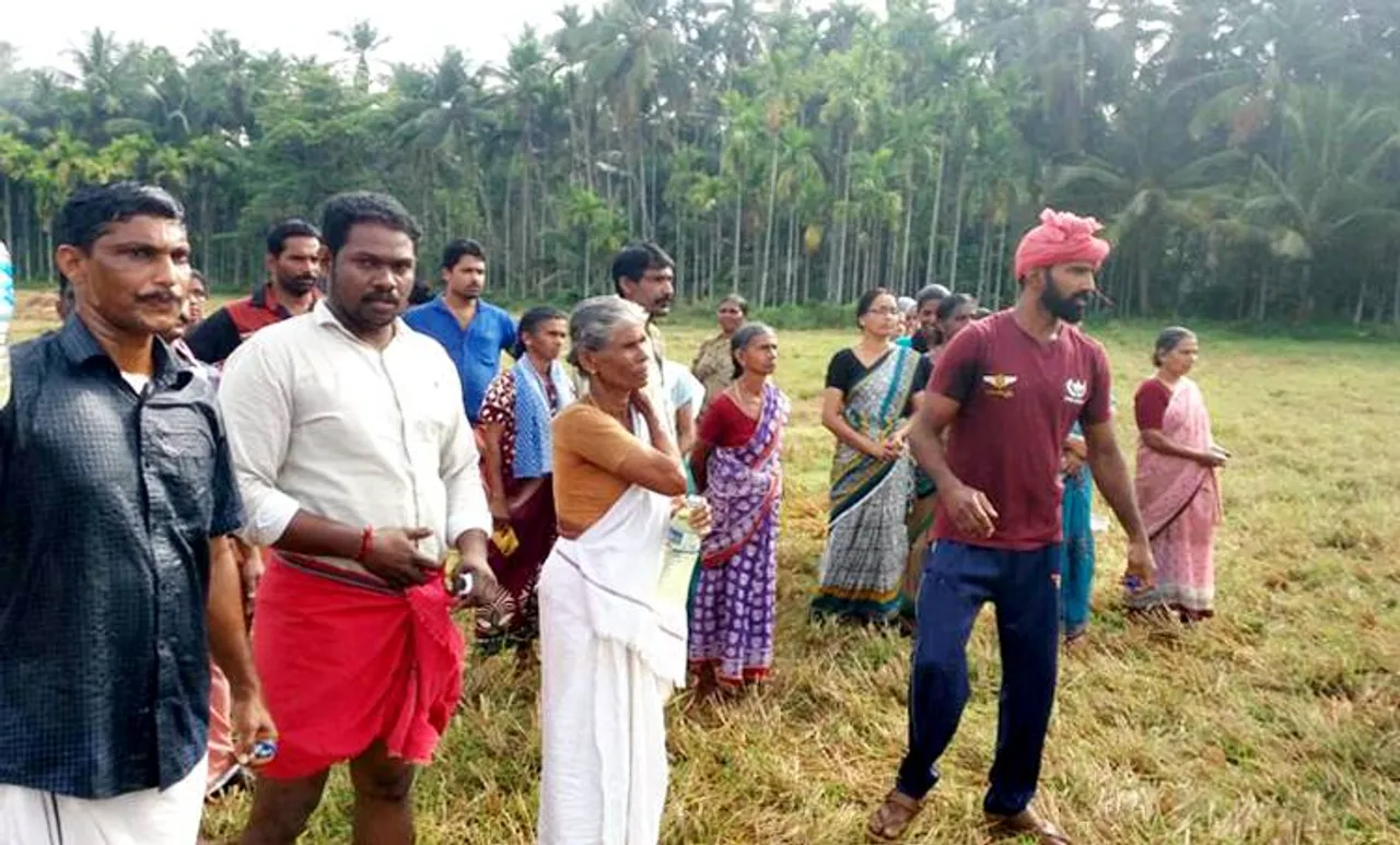 വയൽ കിളികൾ കീഴടങ്ങില്ല; ദേശീയപാതയ്ക്കുളള സർവേ തടഞ്ഞ്  സമരസമിതി