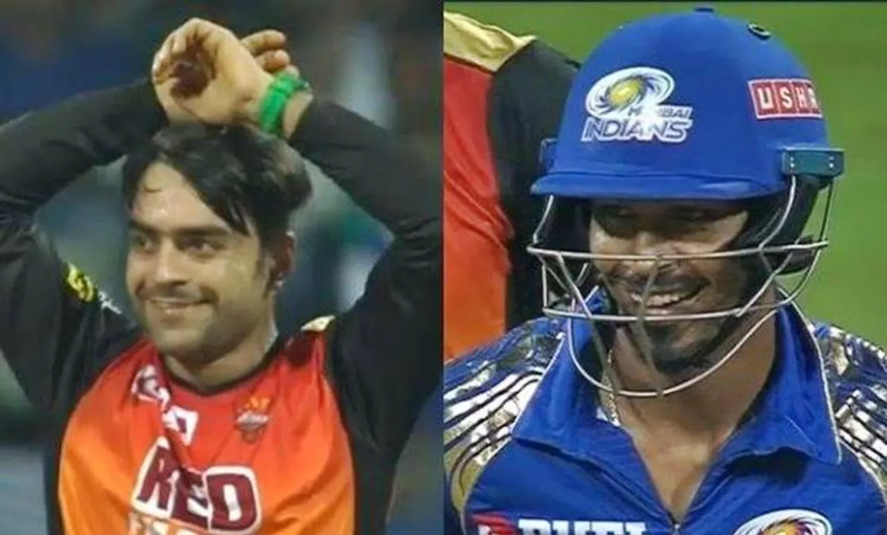 ഇതൊക്കെ എന്ത്! തലയിൽ കൈവച്ച റാഷിദ് ഖാനെ നോക്കി പുഞ്ചിരിച്ച് ഹാർദിക് പാണ്ഡ്യ