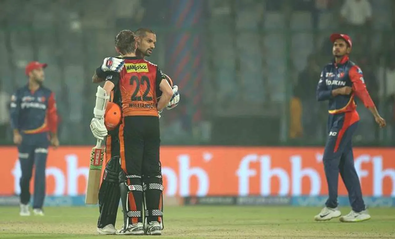 വില്യംസണും ധവാനും നിന്നടിച്ചു; ഡൽഹിക്കെതിരെ ഹൈദരാബാദിന് വിജയം; പ്ലേ ഓഫിലേക്ക് യോഗ്യത