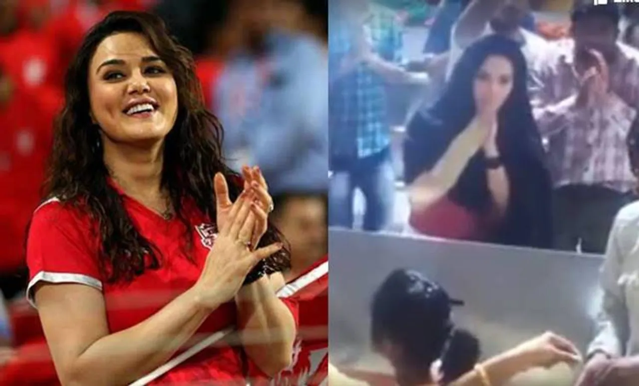 മൽസരത്തിന് മുമ്പ് മുഖം മറച്ച് പ്രീതി സിന്റയുടെ ക്ഷേത്ര സന്ദര്‍ശനം; വീഡിയോ ഫെയ്‌സ്ബുക്കിലിട്ട് പൂജാരി