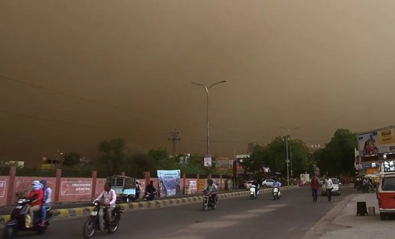 Rajasthan, Rajasthan dust storm, Vasundhara Raje, Rajasthan rains, Rajasthan deaths, Rajasthan storm, Indian Express