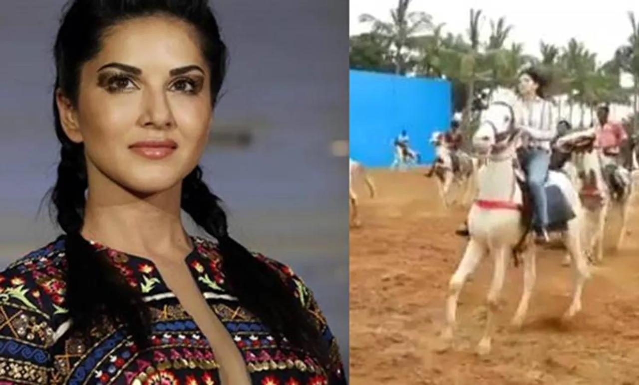 വെള്ളിത്തിരയില്‍ ഇനി പടയോട്ടക്കാലം; കുതിരപ്പുറത്തേറി വീരമാദേവിയായി സണ്ണി ലിയോണ്‍