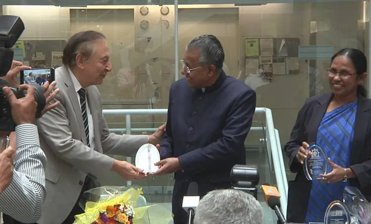 മുഖ്യമന്ത്രിക്കും ആരോഗ്യമന്ത്രിക്കും ഇൻസ്റ്റിറ്റ്യൂട്ട് ഓഫ് ഹ്യൂമൻ വൈറോളജിയുടെ സ്വീകരണം