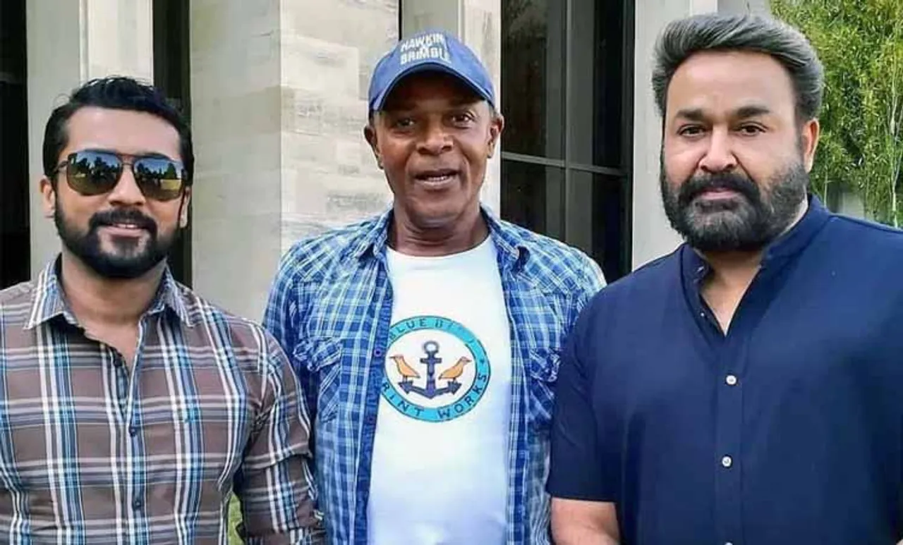 Mohanlal, Suirya at K V Anand Location in London