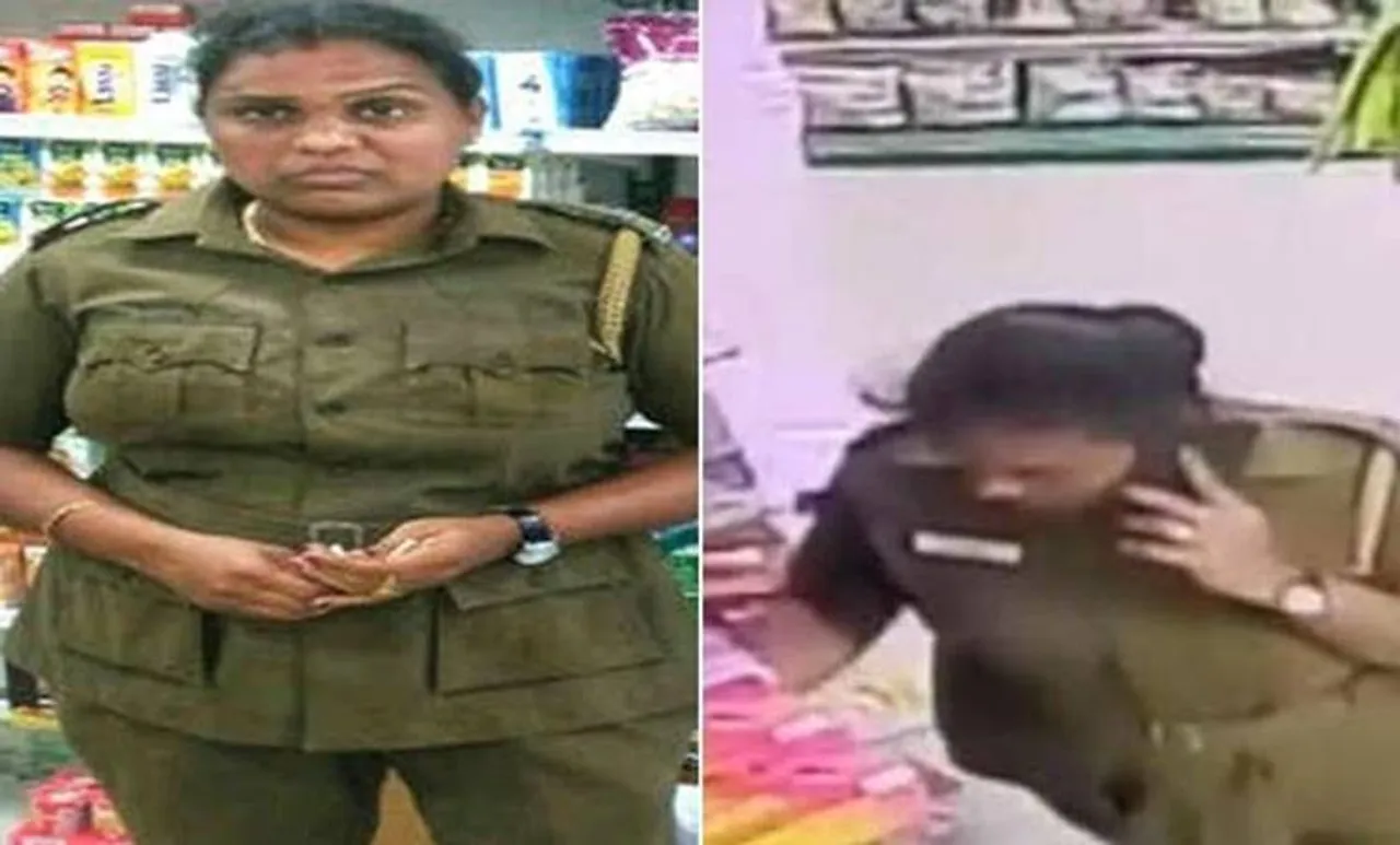 സൂപ്പർ മാർക്കറ്റിൽനിന്നും ചോക്ലേറ്റ് മോഷ്‌ടിച്ച പൊലീസുകാരിയെ സിസിടിവി ക്യാമറ കുടുക്കി