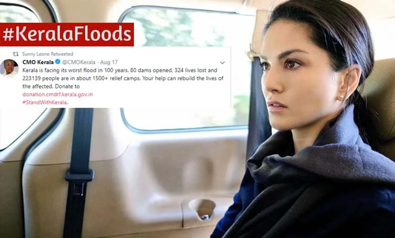 Kerala Floods Sunny Leone confirms contribution but refuses to divulge amount