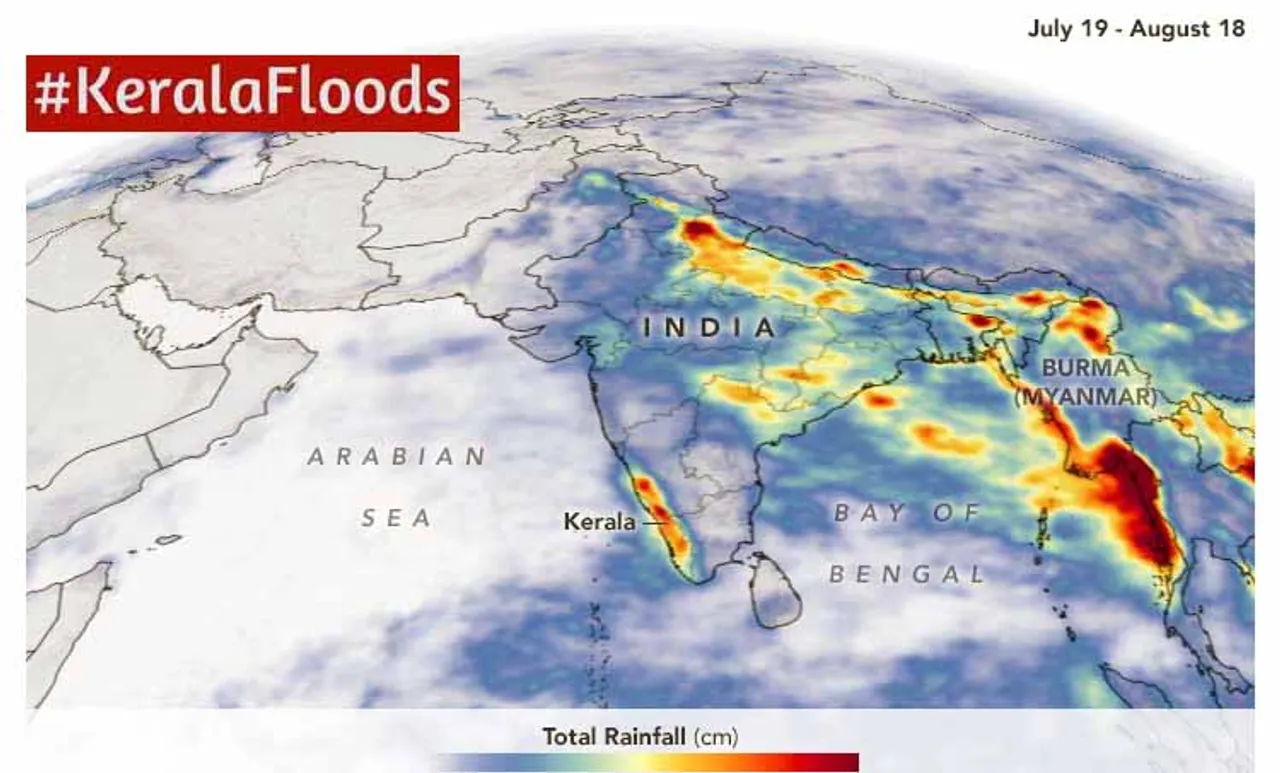 NASA tracks the rain behind Kerala floods Video