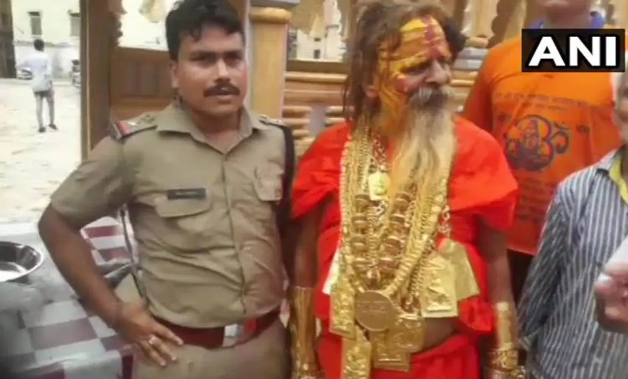 ഗോൾഡൻ ബാബ മടങ്ങിയെത്തി, 6 കോടിയുടെ സ്വർണമണിഞ്ഞ്