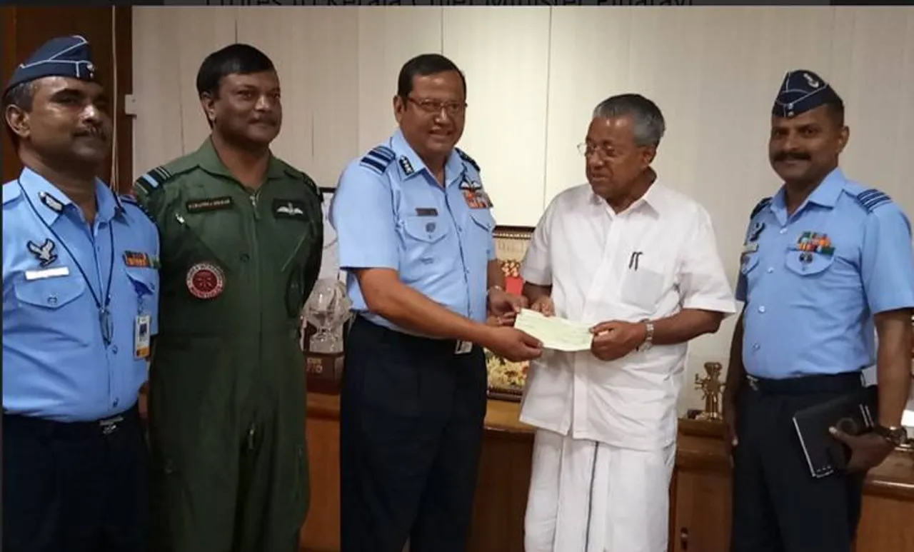 ദുരിതാശ്വാസനിധിയിലേക്ക് 20 കോടി നൽകി വ്യോമസേന