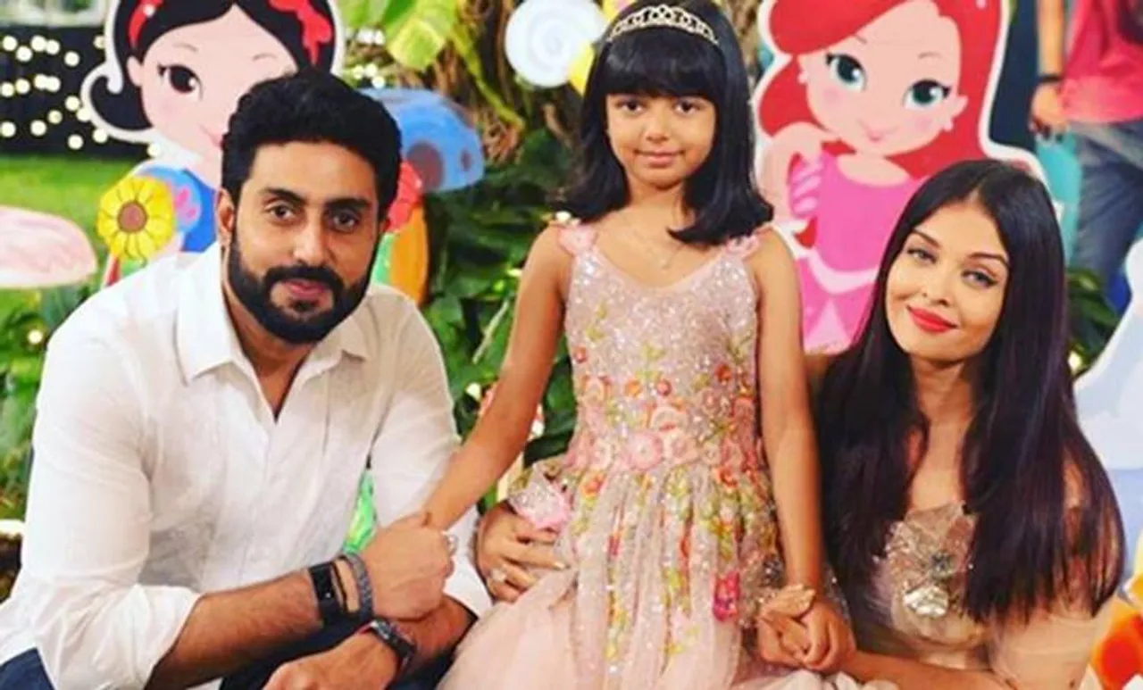 അച്ഛനെ കണ്ടതും ഓടി ചെന്ന് കെട്ടിപ്പിടിച്ച് ആരാധ്യ ബച്ചൻ; വൈറലായി വീഡിയോ