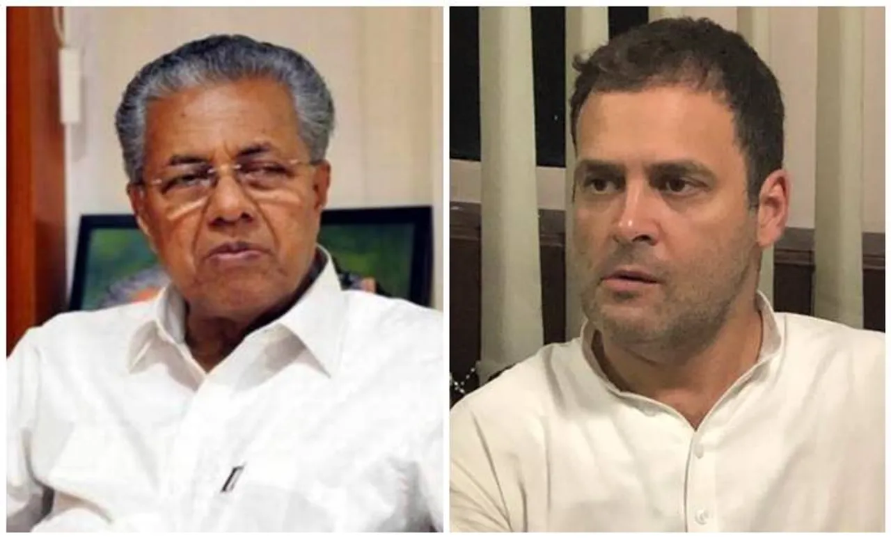 Pinarayi Vijayan Rahul Gandhi Rahul Gandhi sent letter to Pinarayi