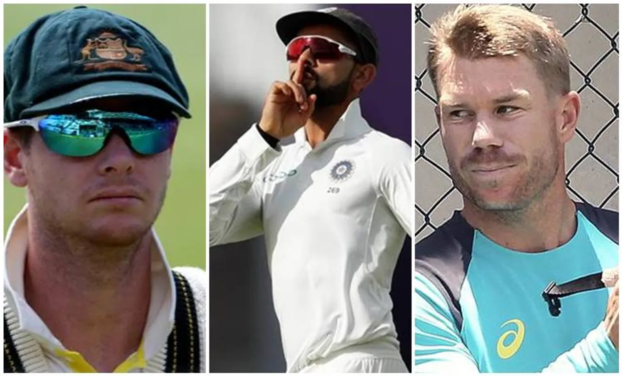 വിരാട് കോഹ്‌ലിയെയും സ്മിത്തിനെയും മൊട്ടയടിക്കാൻ വെല്ലുവിളിച്ച് വാർണർ