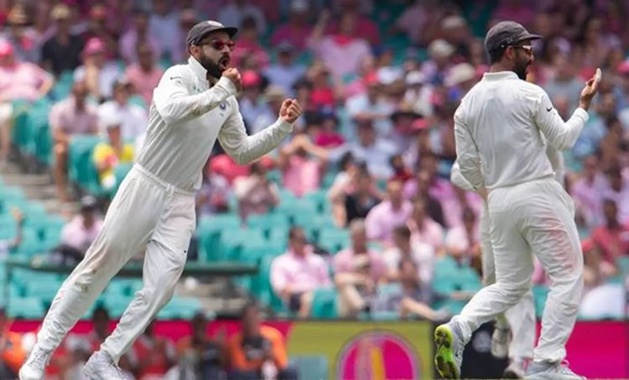 രഹാനെയെ മുൻനിർത്തി കോഹ്‍ലിയുടെ ഫീൾഡിങ് തന്ത്രം; കൈയ്യടിച്ച് ആരാധകർ