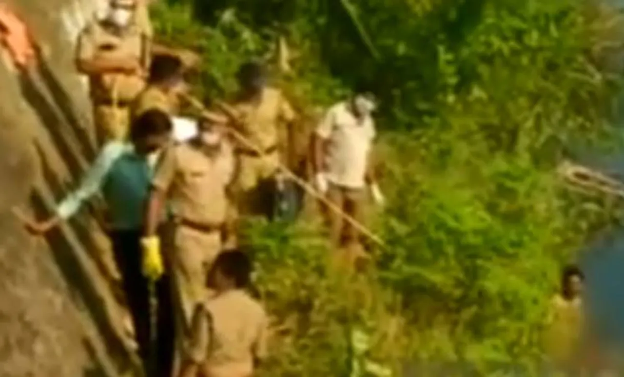 വായില്‍ തുണി തിരുകിക്കയറ്റി, കെട്ടിത്താഴ്ത്തിയ കല്ലിന് 40 കിലോ ഭാരം; യുവതിയെ കൊന്നതെന്ന് പൊലീസ്