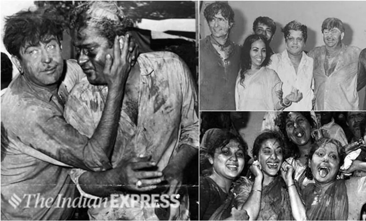 ഹോളി ആഘോഷിച്ച് നർഗീസും അമിതാഭ് ബച്ചനും രാജ് കപൂറും; മുൻകാല ചിത്രങ്ങൾ