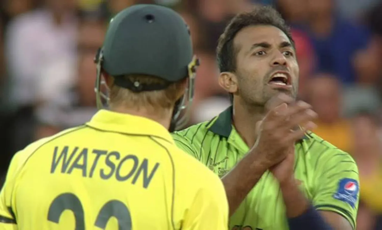 Wahab Riyas, Shane Watson Riyas face off, 2015 World Cup. Pakistan, Pakistan Cricket team, Pakistan World Cup Squad, Pakistan World Cup Team List, icc cricket world cup 2019, cricket world cup 2019 teams, world cup 2019 schedule, cricket world cup venues, world cup 2019 indian team, world cup 2019 cricket, world cup 2019 tickets, world cup 2019 time table, cricket, cricket buzz, ക്രിക്കറ്റ്, live cricket, ക്രിക്കറ്റ് ലൈവ്, cricket live score, ക്രിക്കറ്റ് ലൈവ് സ്കോർ, cricket live video, live cricket online, cricket news, ക്രിക്കറ്റ് മാച്ച്, sports malayalam, sports malayalam news, ക്രിക്കറ്റ് ന്യൂസ്, sports news cricket, iemalayalam, ഐഇമലയാളം sports cricket, സ്പോർട്സ് ന്യൂസ്, sports news, india cricket, ഇന്ത്യൻ ക്രിക്കറ്റ്, indian national cricket team, ഇന്ത്യൻ ക്രിക്കറ്റ് ടീം ക്യാപ്റ്റൻ, cricket sport, സ്പോർട്സ്, scorecard india, സ്പോർട്സ് വാർത്തകൾ, scoreboard,കായിക വാർത്തകൾ, indian express, ഇന്ത്യൻ എക്സ്പ്രസ്, indian express epaper, express sports, എക്സ്പ്രസ് സ്പോർട്സ്,