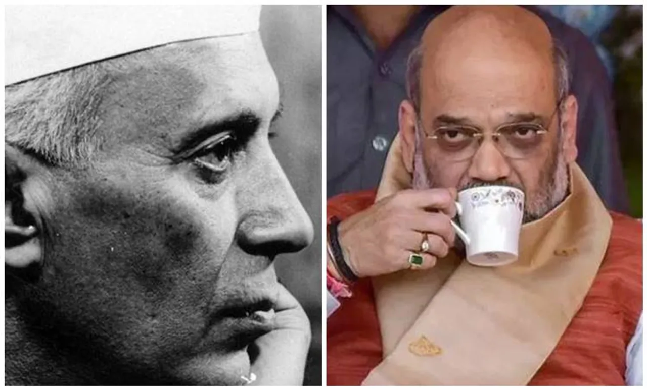Amit Shah and Nehru
