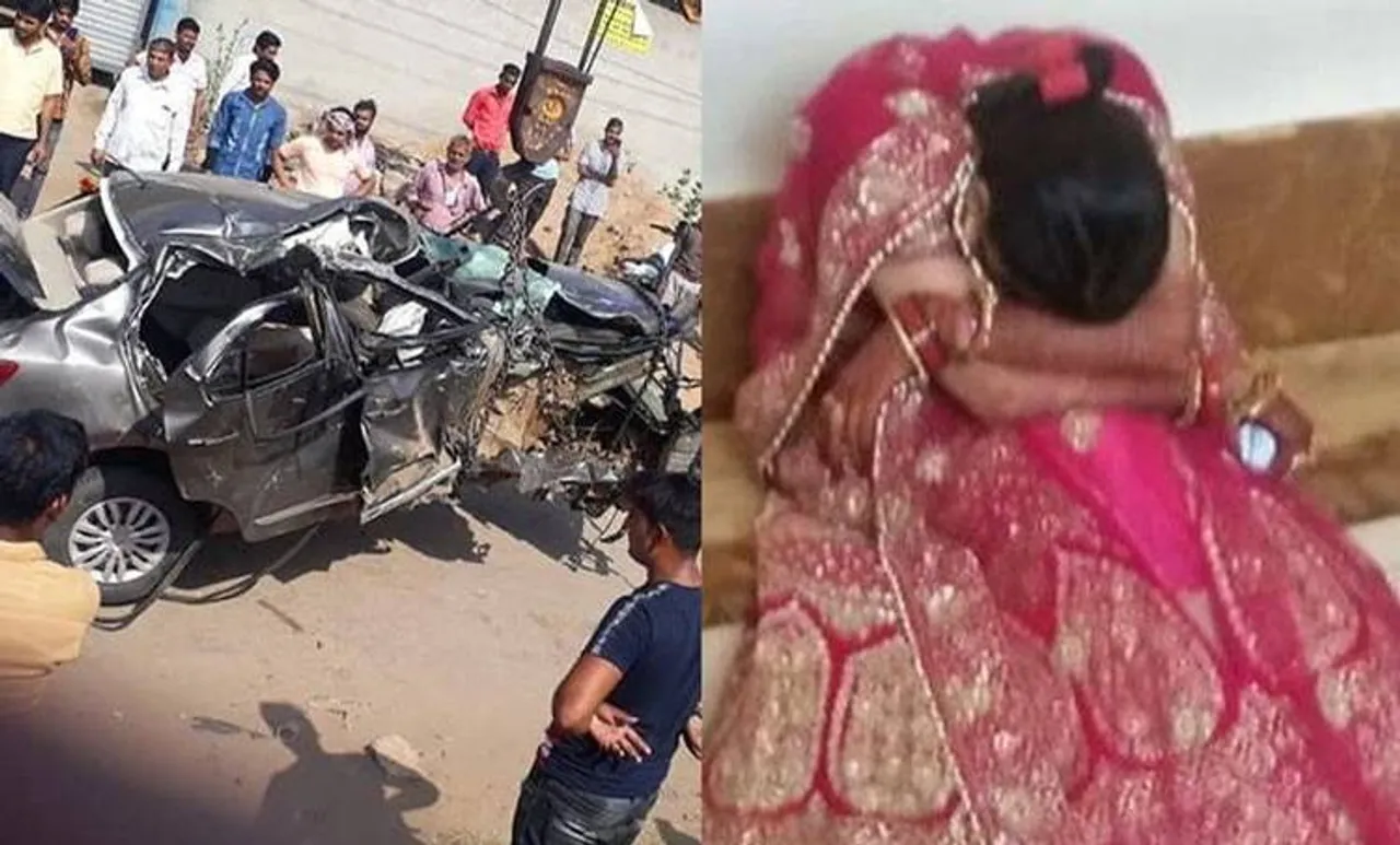 Car Accident, കാറപകടം, Rajasthan, രാജസ്ഥാന്‍, groom, വരന്‍, bride, വധു, death, മരണം