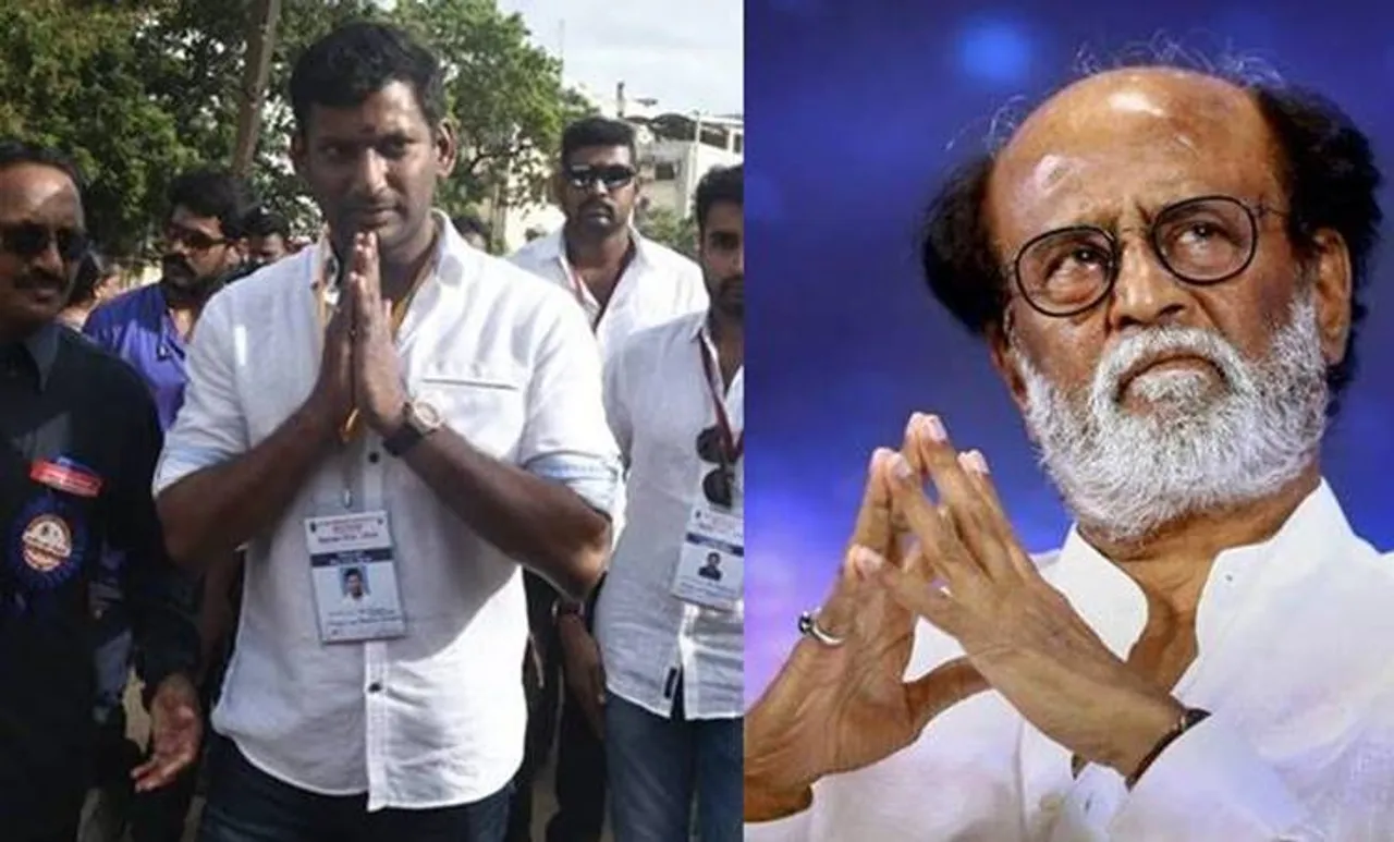 Nadigar Sangam, നടികര്‍ സംഘം, Rajanikanth, Rajinikanth, രജനികാന്ത്, രജിനികാന്ത്, Polls, election, Tamil film industry, തിരഞ്ഞെടുപ്പ്, വോട്ട്, താരസംഘടന, iemalayalam, ഐഇ മലയാളം