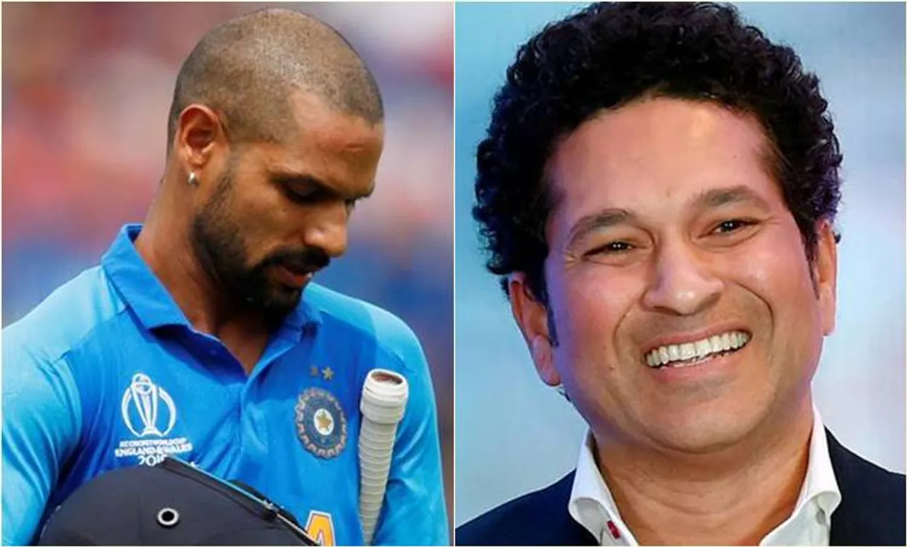 Sachin,Shikhar Dhawan,ശിഖർ ധവാന്‍, Shikhar Dhawan out of WC,ശിഖർ ധവാന്‍ ലോകകപ്പിന്ന് പുറത്ത്, Shikhar Dhawan injury, ശിഖർ ധവാന്‍ പരുക്ക്,Shikhar Dhawan ruled out, Shikhar Dhawan and Pant, Rishabh Pant in World Cup
