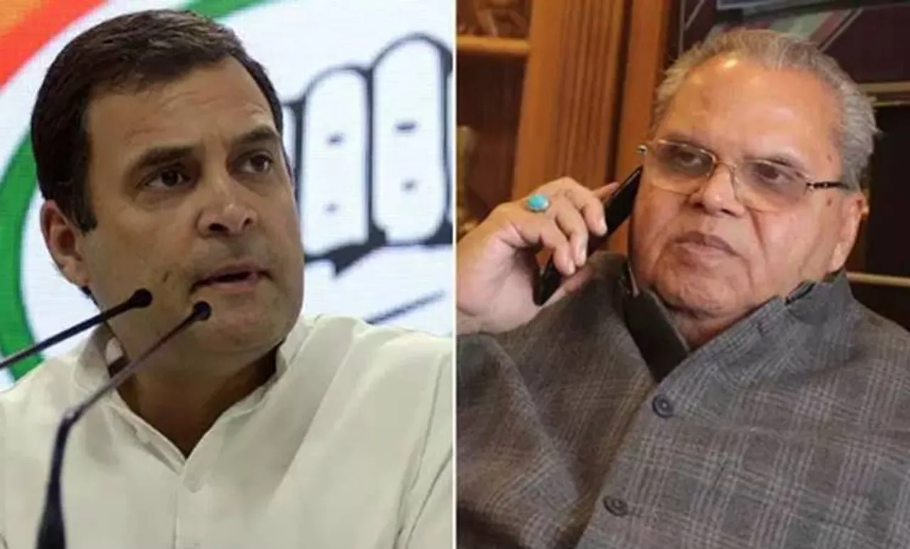 Jammu Kashmir, ജമ്മു കശ്മീർ, Rahul Gandhi, രാഹുൽ ഗാന്ധി, Jammu Kashmir Governor, ജമ്മു കശ്മീർ ഗവർണർ, Satya Pal Malik, സത്യ പാൽ മാലിക്, Article 370, ആർട്ടിക്കിൾ 370, iemalayalam, ഐഇ മലയാളം