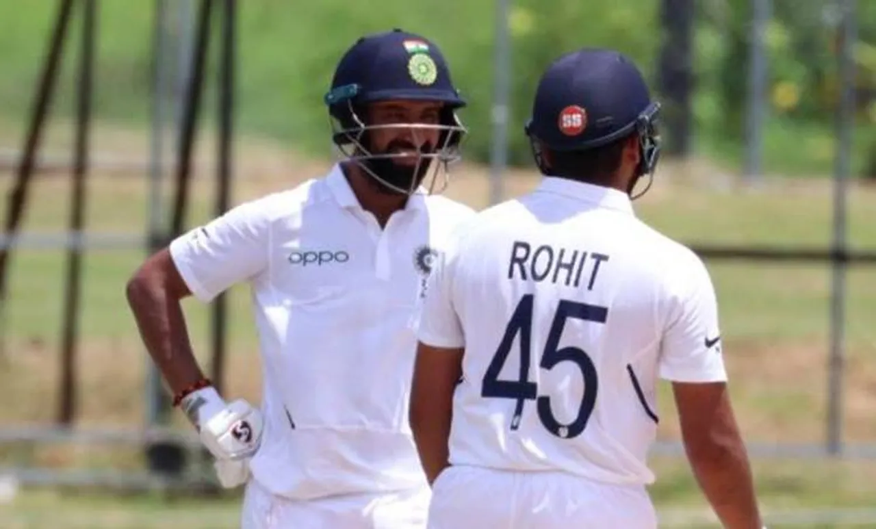 India vs West Indies A warm-up match, ഇന്ത്യ, വെസ്റ്റ് ഇൻഡീസ്, സന്നാഹ മത്സരം ,Cheteshwar Pujara, Rohit Sharma, Ajinkya Rahane, Virat Kohli, Indian cricket team, India vs West Indies, India warm-up match, IND vs WI, Pujara Rohit, IND WI A warm-up match score, ie malayalam, ഐഇ മലയാളം