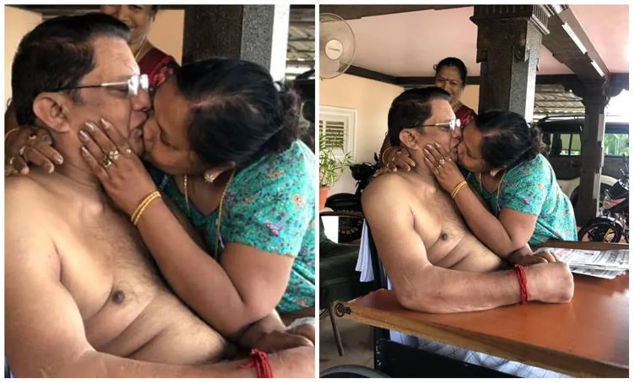 വിവാഹവാര്‍ഷിക ദിനത്തില്‍ ജഗതിക്ക് സ്‌നേഹചുംബനം