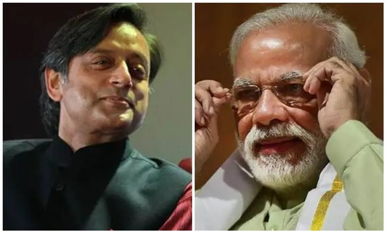 Shashi Tharoor, ശശി തരൂർ, Shashi Tharoor on narendra modi, നരേന്ദ്ര മോദി, narendra modi, മോദി സ്തുതി, Shashi Tharoor praises Shashi Tharoor, കോൺഗ്രസ്, BJP, Congress, ബിജെപി, ie malayalam, ഐഇ മലയാളം