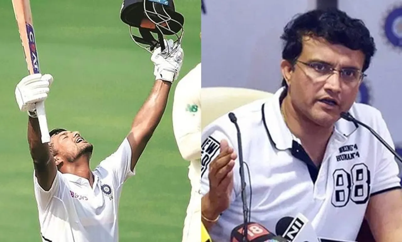 Mayank agarwal, മായങ്ക് അഗര്‍വാള്‍, sourav ganguly, ഗാംഗുലി,mayanak ganguly,മായങ്ക് ഗാംഗുലി, ind vs sa,ie malayalam,