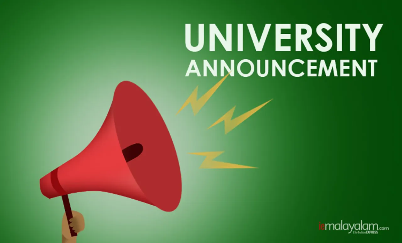 university announcements, ie malayalam