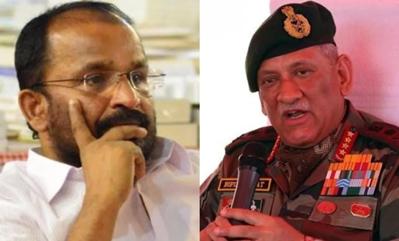 കരസേനാ മേധാവിക്കെതിരെ നടപടി വേണം; രാഷ്ട്രപതിക്ക് ടി.എന്‍.പ്രതാപന്‍ എംപിയുടെ കത്ത്
