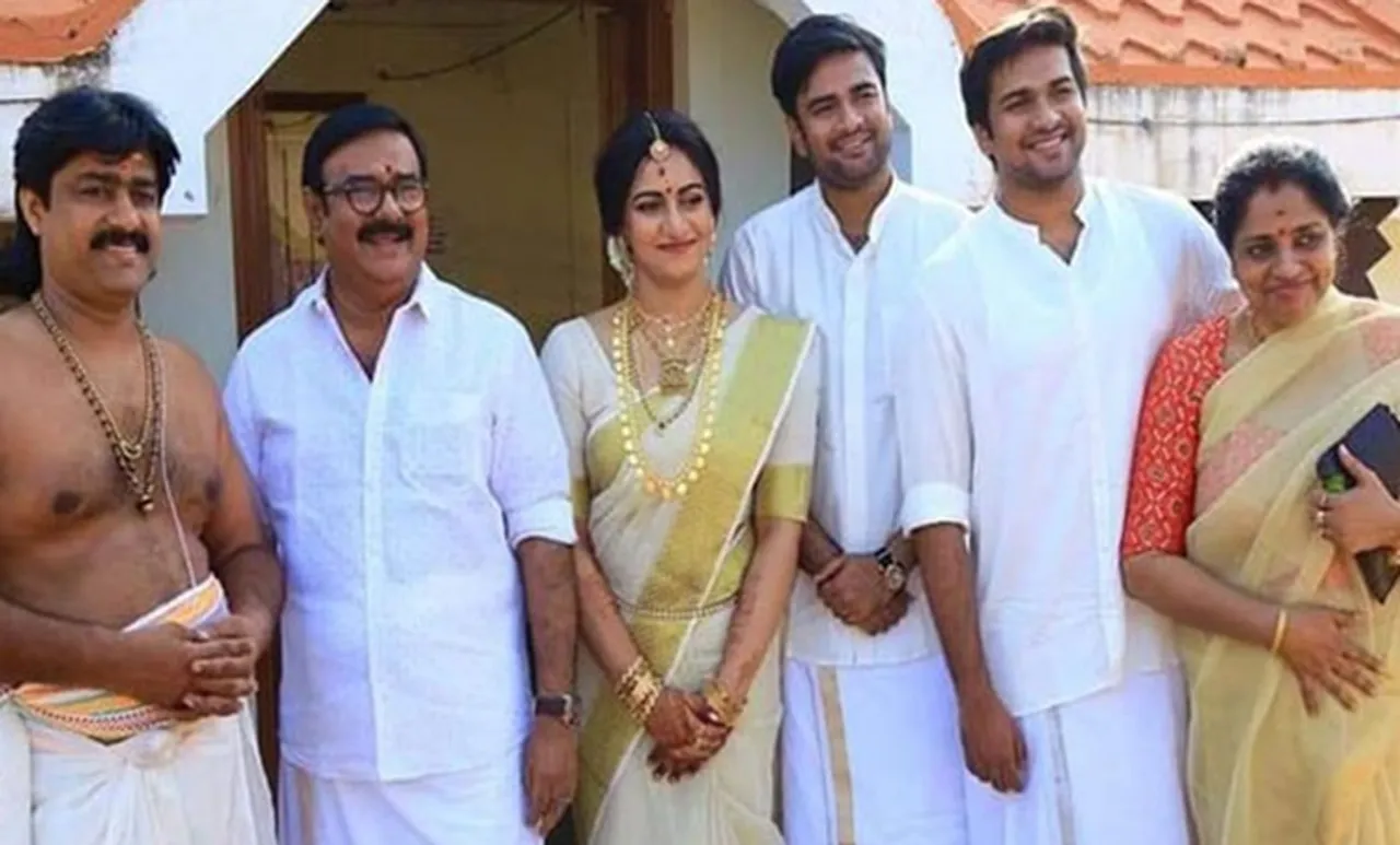 മണിയൻപിള്ള രാജുവിന്റെ മകന്റെ വിവാഹത്തിനെത്തിയ താരങ്ങൾ; ചിത്രങ്ങളും വീഡിയോയും കാണാം