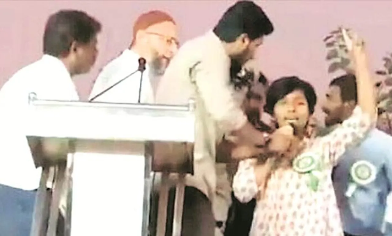 Pakistan Zindabad slogans at CAA bengaluru rally, പാക്കിസ്ഥാൻ അനുകൂല മുദ്രാവാക്യം, pakistan slogans at bengaluru rally, pakistan slogans at Asaduddin Owaisi rally, Asaduddin Owaisi protests bengaluru, Amulya Leona, Amulya Leona sedition case, bengaluru city news, iemalayalam, ഐഇ മലയാളം