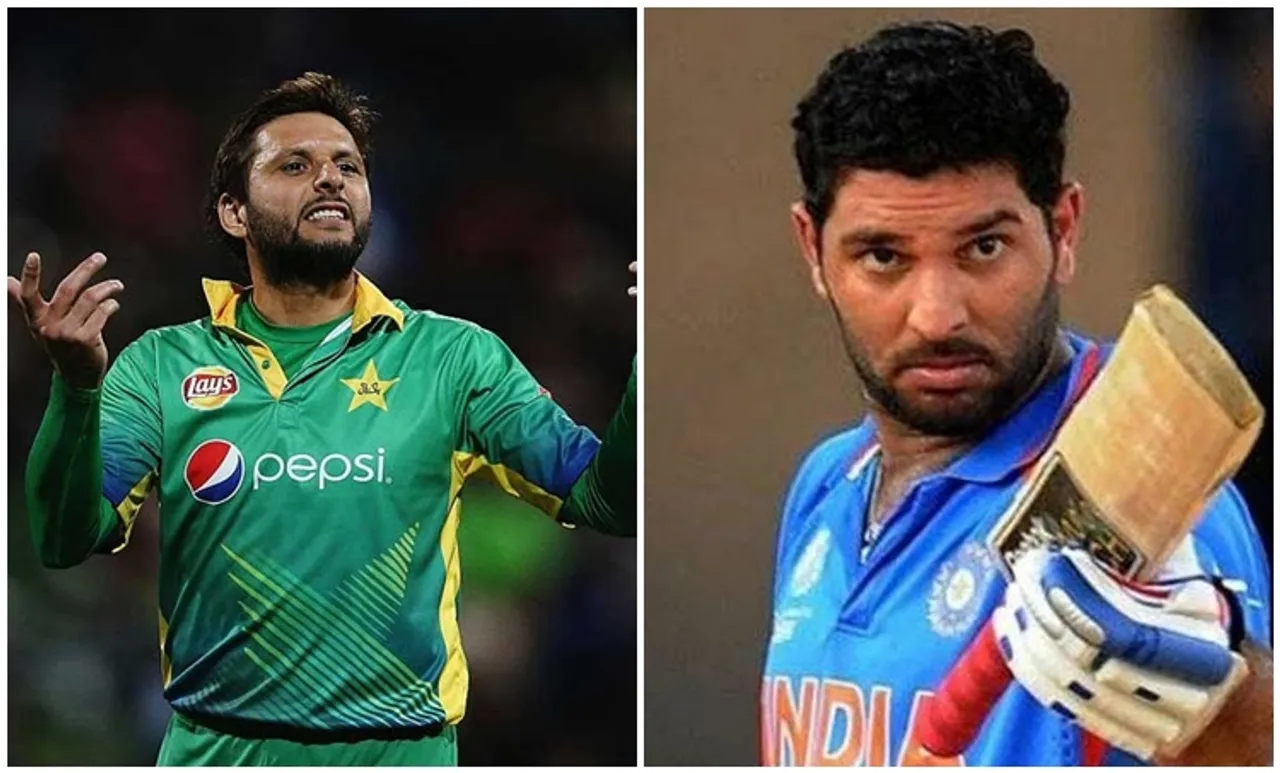 Shahid Afridi, ഷാഹിദ് അഫ്രീദി, Yuvraj Singh, യുവരാജ് സിങ്, Covid-19, കോവിഡ്-19, sports news, ie malayalam, ഐഇ മലയാളം
