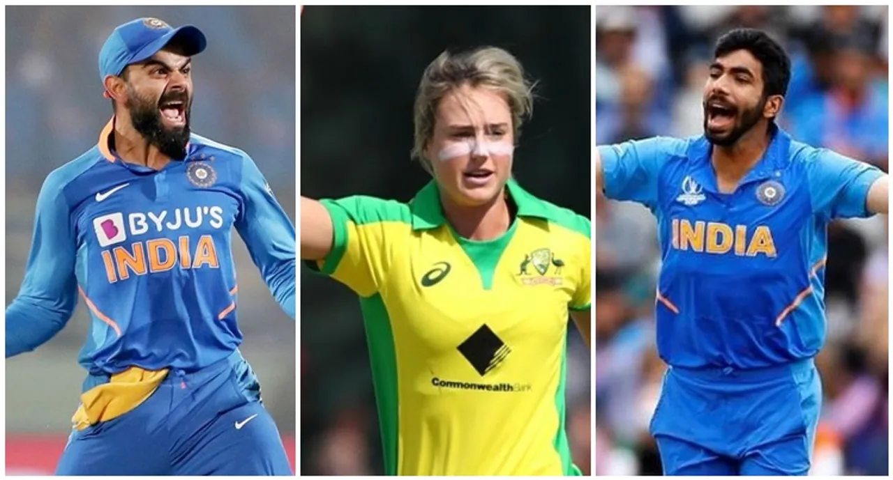 Ellyse Perry, എല്ലിസ് പെറി, Virat Kohli, വിരാട് കോഹ്‌ലി, Jasprit Bumrah, ജസ്പ്രീത് ബുംറ, cricket, ക്രിക്കറ്റ്, ie malayalam, ഐഇ മലയാളം