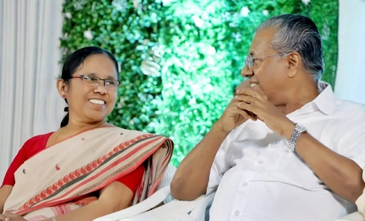 Pinarayi Vijayan and KK Shailaja