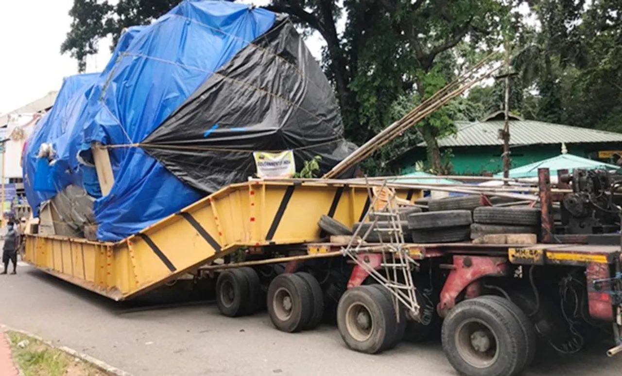 isro, ഐഎസ്ആർഒ, VSSC,വി.എസ്.എസ്.സി, vikaram sarabhai space centre, വിക്രം സാരാഭായ് സ്‌പേസ് സെന്റർ, 74 wheeled truck-reached at thiruvanthapuram, വി.എസ്.എസ്.സിയിലേക്കുള്ള യന്ത്രവുമായി 74 ചക്രങ്ങളുള്ള വാഹനം തിരുവനന്തപുരത്ത്, horizontal aerospace autoclave machine, ഹൊറിസോണ്ടല്‍ എയ്‌റോ സ്‌പേസ് ഓട്ടോ ക്ലേവ് മെഷീന്‍,  GSLV-mk3, ജിഎസ്‌എൽവി മാർക്ക്-3,  PSLV, പിഎസ്‌എൽവി, mangalyaan- 1, മംഗൾയാൻ-1,  mangalyaan 2, മംഗൾയാൻ-2, Chaandrayaan-1, ചാന്ദ്രയാൻ-1, Chaandrayaan-2,ചാന്ദ്രയാൻ-2,Gaganyaan, ഗഗയൻയാൻ, ie malayalam, ഐഇ മലയാളം 