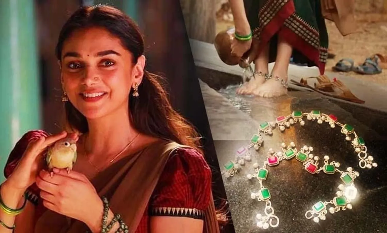 sufiyum sujathayum padasaram, sufiyum sujathayum anklets, sufiyum sujathayum padasaram aditi rao hydari