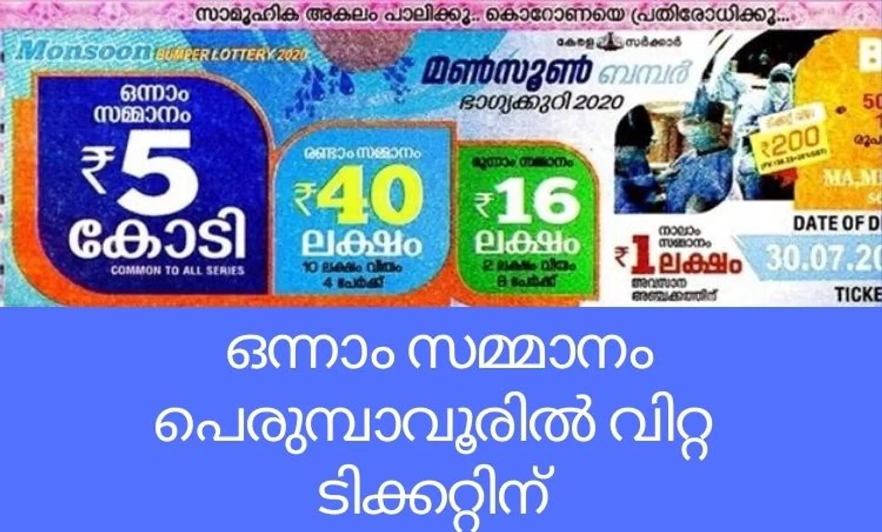 Kerala Monsoon bumper lottery result,Kerala lottery result,Kerala Monsoon bumper lottery result 2020,keralalotteries.com,keralalotteries.com result
