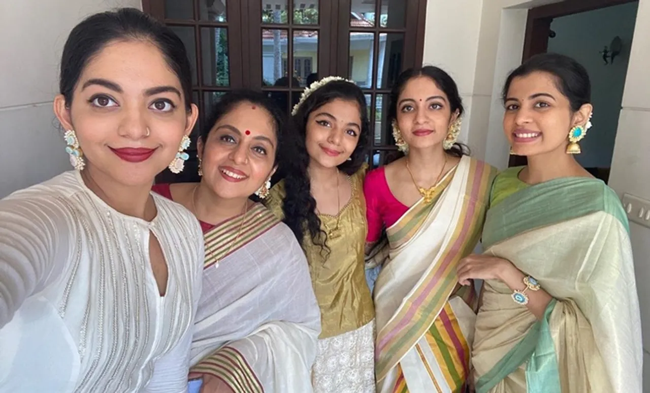Krishna Kumar, Ahaana Krishna, Ahaana krishna sisters, Krishnakumar family, Ahaana sisters dance, Krishnakumar family tiktok video, onam, onam 2020