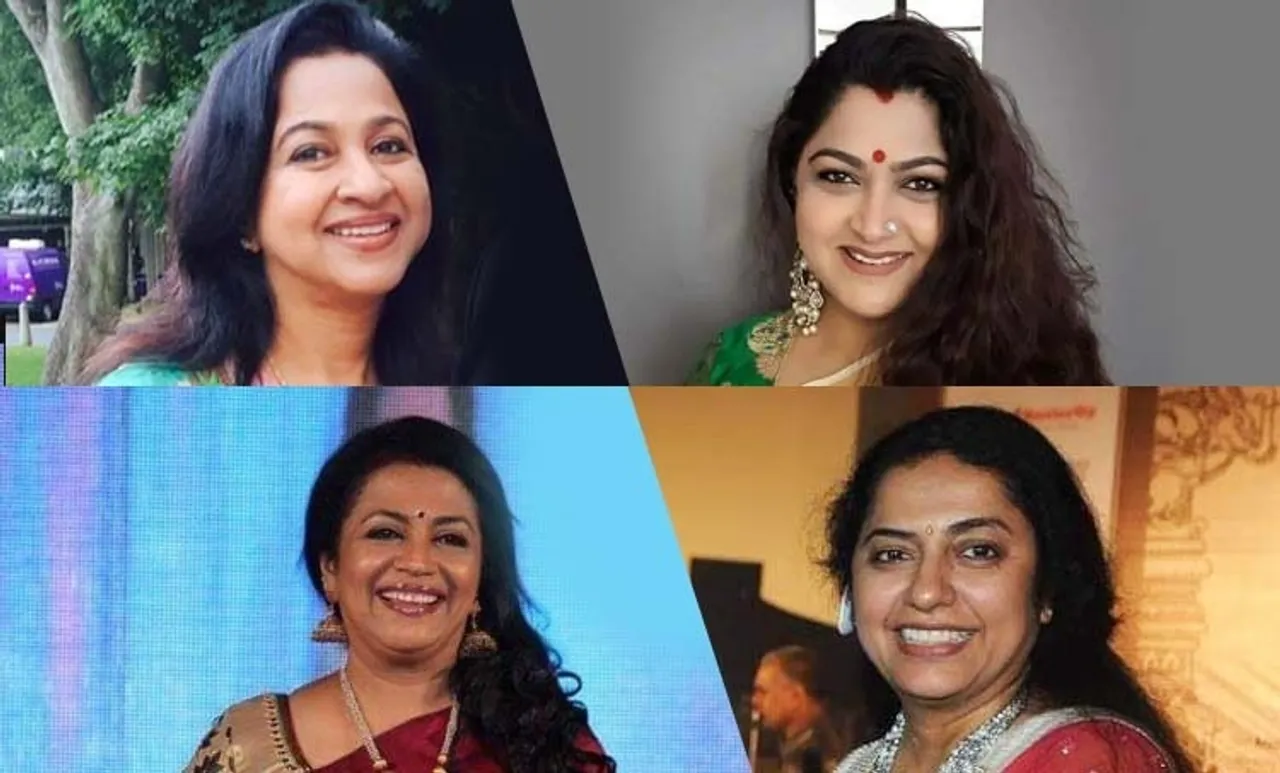 Poornima Bhagyaraj, Suhasini Maniratnam, Radhika Sharathkumar, Khushbu, പൂർണിമ ഭാഗ്യരാജ്, ഖുശ്ബു, സുഹാസിനി മണിരത്നം, രാധിക ശരത്കുമാർ, ഖുശ്ബു